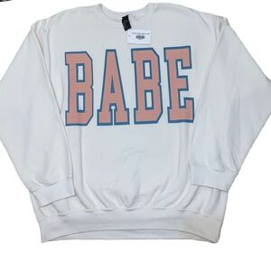 NWT SWEET CLAIRE WOMEN'S "BABE" SWEATER